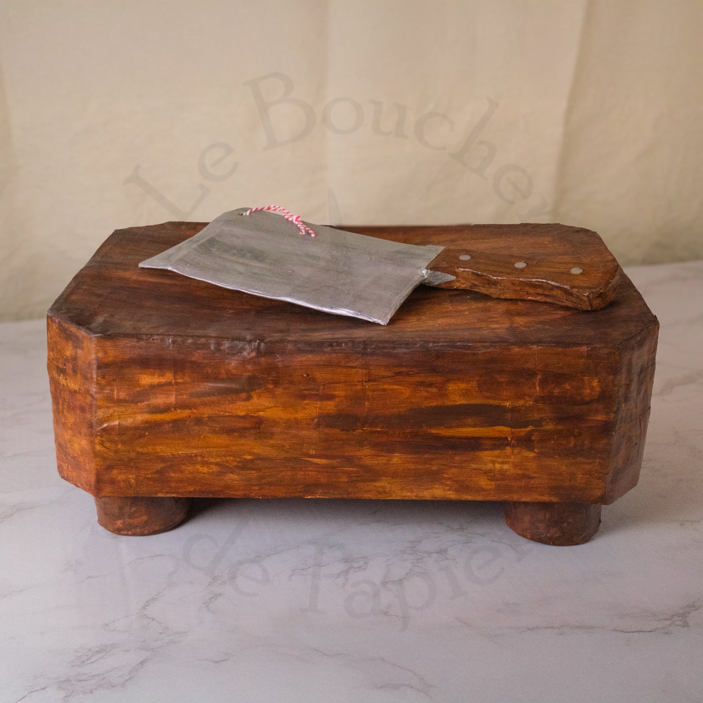 Papier Mâché Butcher Block