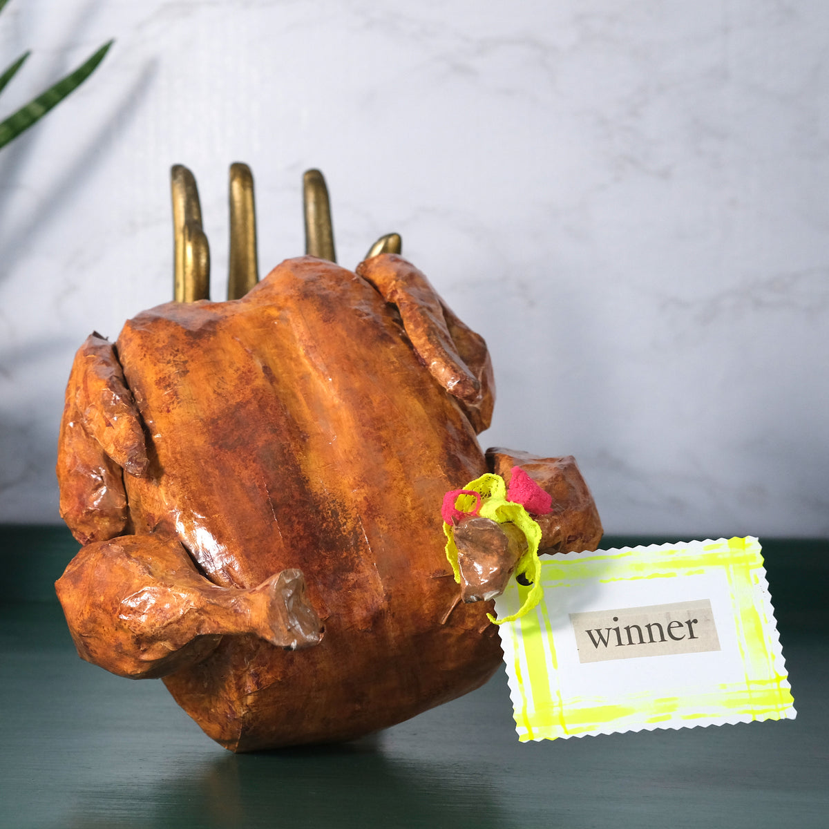 Paper Mache Roast Chicken