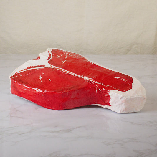 Paper Mache Porterhouse Steak