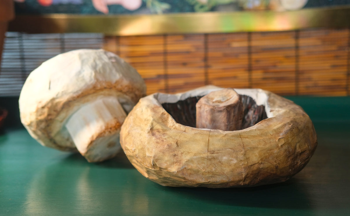 Papier Mâché Portobello Mushroom