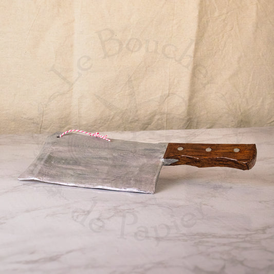 Papier Mâché Meat Cleaver