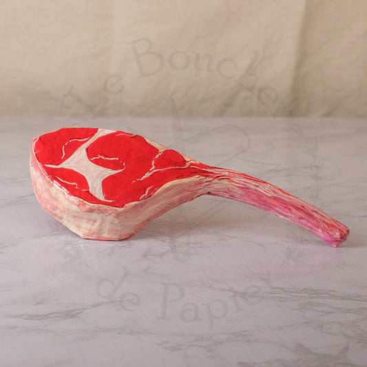 Papier Mâché Tomahawk Steak